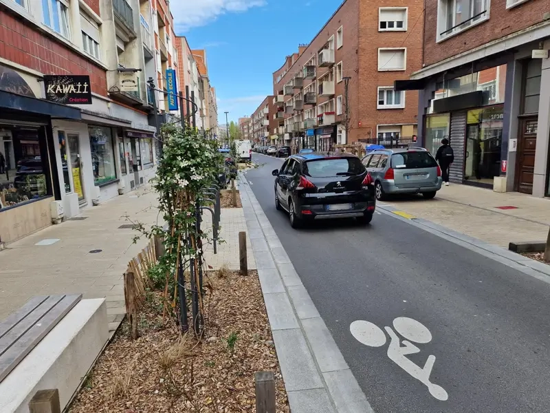 Stationnement rue Poincaré à Dunkerque